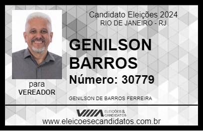 Candidato GENILSON BARROS 2024 - RIO DE JANEIRO - Eleições