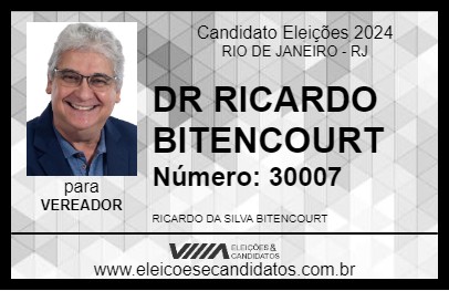 Candidato DR RICARDO BITENCOURT 2024 - RIO DE JANEIRO - Eleições