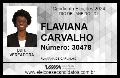 Candidato FLAVIANA CARVALHO 2024 - RIO DE JANEIRO - Eleições