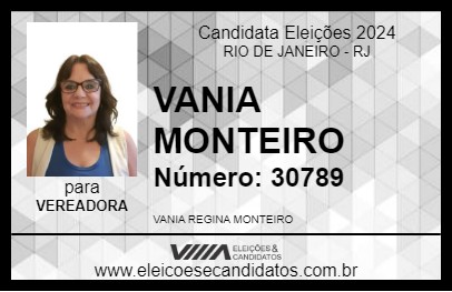 Candidato VANIA MONTEIRO 2024 - RIO DE JANEIRO - Eleições