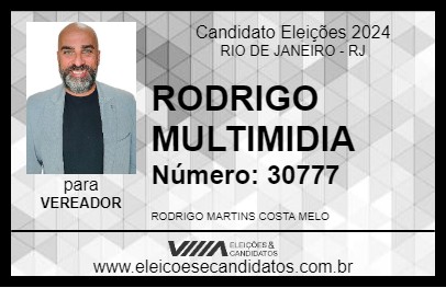 Candidato RODRIGO MULTIMIDIA 2024 - RIO DE JANEIRO - Eleições