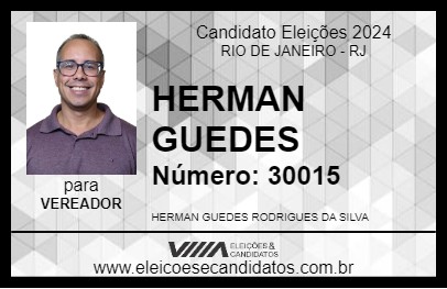 Candidato HERMAN GUEDES 2024 - RIO DE JANEIRO - Eleições