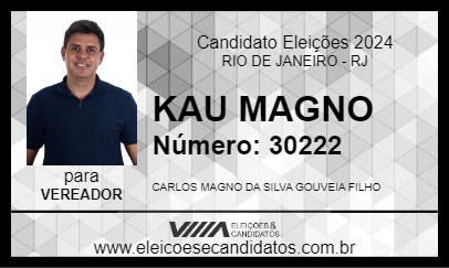 Candidato KAU MAGNO 2024 - RIO DE JANEIRO - Eleições