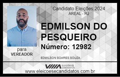 Candidato EDIMILSON DO PESQUEIRO 2024 - AREAL - Eleições