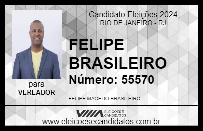 Candidato FELIPE BRASILEIRO 2024 - RIO DE JANEIRO - Eleições