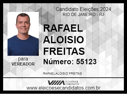 Candidato RAFAEL ALOISIO FREITAS 2024 - RIO DE JANEIRO - Eleições