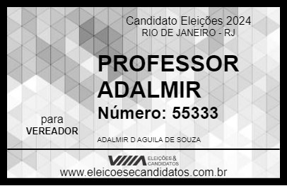 Candidato PROFESSOR ADALMIR 2024 - RIO DE JANEIRO - Eleições