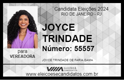 Candidato JOYCE TRINDADE 2024 - RIO DE JANEIRO - Eleições