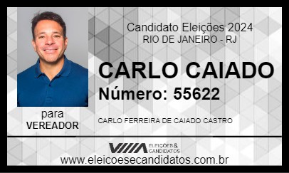 Candidato CARLO CAIADO 2024 - RIO DE JANEIRO - Eleições