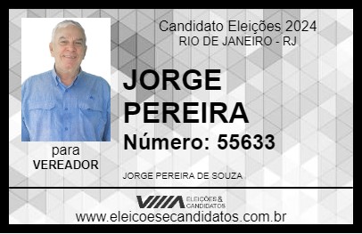 Candidato JORGE PEREIRA 2024 - RIO DE JANEIRO - Eleições