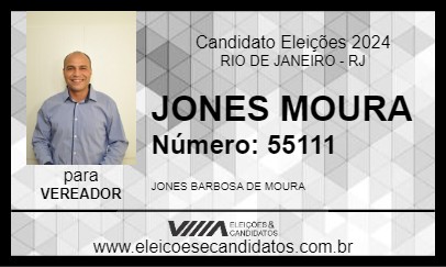 Candidato JONES MOURA 2024 - RIO DE JANEIRO - Eleições