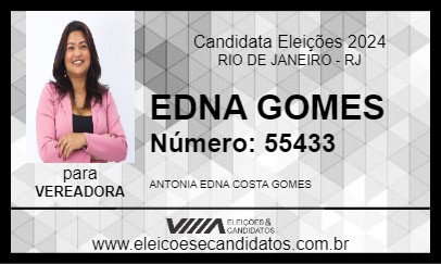 Candidato EDNA GOMES 2024 - RIO DE JANEIRO - Eleições