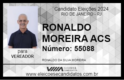 Candidato RONALDO MOREIRA ACS 2024 - RIO DE JANEIRO - Eleições