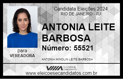 Candidato ANTONIA LEITE BARBOSA 2024 - RIO DE JANEIRO - Eleições