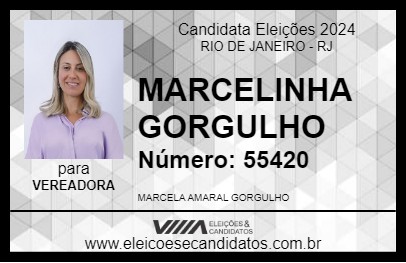 Candidato MARCELINHA GORGULHO 2024 - RIO DE JANEIRO - Eleições