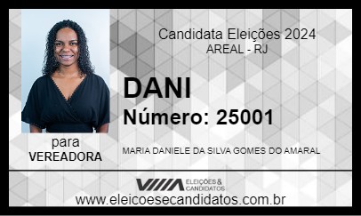 Candidato DANI 2024 - AREAL - Eleições