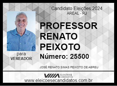 Candidato PROFESSOR RENATO PEIXOTO 2024 - AREAL - Eleições