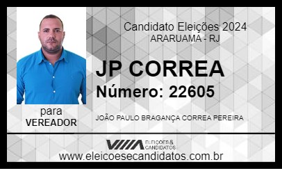 Candidato JP CORREA 2024 - ARARUAMA - Eleições