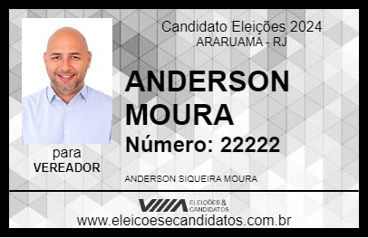 Candidato ANDERSON MOURA 2024 - ARARUAMA - Eleições