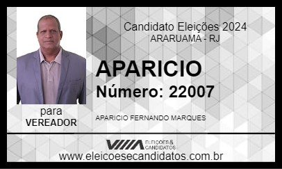 Candidato APARICIO 2024 - ARARUAMA - Eleições