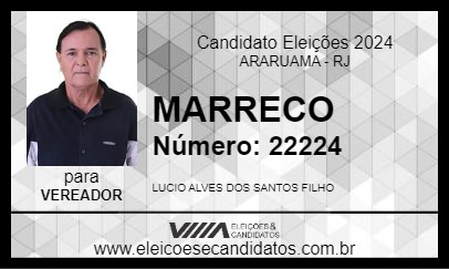 Candidato MARRECO 2024 - ARARUAMA - Eleições