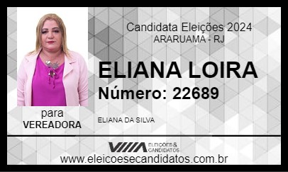 Candidato ELIANA LOIRA 2024 - ARARUAMA - Eleições