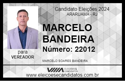 Candidato MARCELO BANDEIRA 2024 - ARARUAMA - Eleições