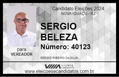 Candidato SERGIO BELEZA 2024 - NOVA IGUAÇU - Eleições