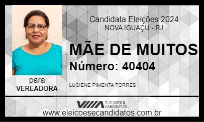 Candidato MÃE DE MUITOS 2024 - NOVA IGUAÇU - Eleições