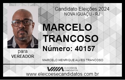 Candidato MARCELO TRANCOSO 2024 - NOVA IGUAÇU - Eleições