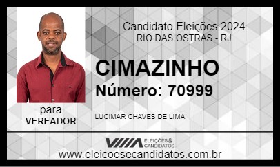 Candidato CIMAZINHO 2024 - RIO DAS OSTRAS - Eleições