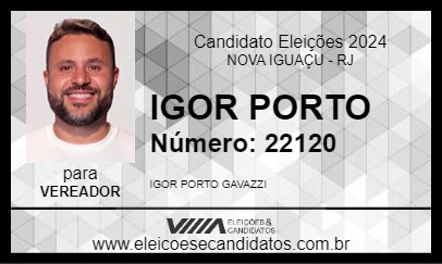 Candidato IGOR PORTO 2024 - NOVA IGUAÇU - Eleições