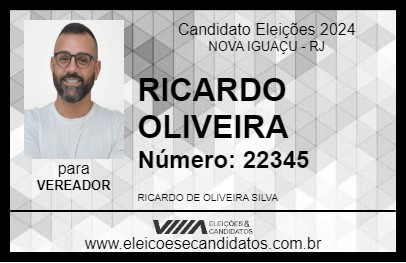 Candidato RICARDO OLIVEIRA 2024 - NOVA IGUAÇU - Eleições