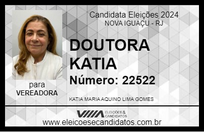 Candidato DOUTORA KATIA 2024 - NOVA IGUAÇU - Eleições