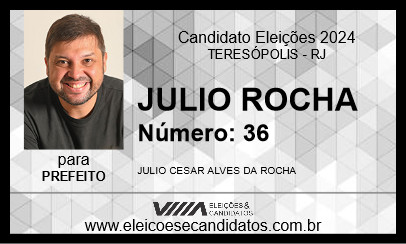 Candidato JULIO ROCHA 2024 - TERESÓPOLIS - Eleições