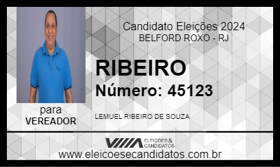 Candidato RIBEIRO 2024 - BELFORD ROXO - Eleições