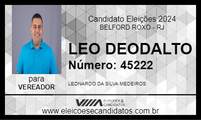 Candidato LEO DEODALTO 2024 - BELFORD ROXO - Eleições