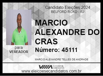 Candidato MARCIO ALEXANDRE 2024 - BELFORD ROXO - Eleições