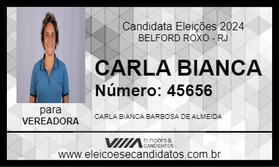 Candidato CARLA BIANCA 2024 - BELFORD ROXO - Eleições