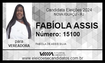 Candidato FABÍOLA ASSIS 2024 - NOVA IGUAÇU - Eleições