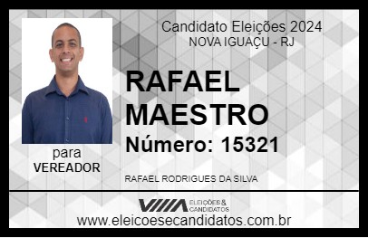 Candidato RAFAEL MAESTRO 2024 - NOVA IGUAÇU - Eleições