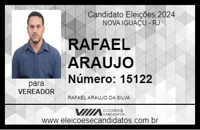 Candidato RAFAEL ARAUJO 2024 - NOVA IGUAÇU - Eleições