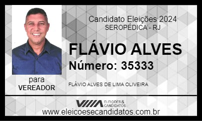 Candidato FLÁVIO ALVES 2024 - SEROPÉDICA - Eleições