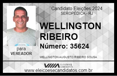 Candidato WELLINGTON RIBEIRO 2024 - SEROPÉDICA - Eleições