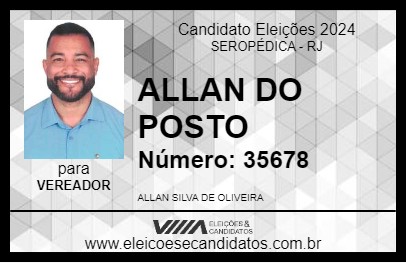 Candidato ALLAN DO POSTO 2024 - SEROPÉDICA - Eleições