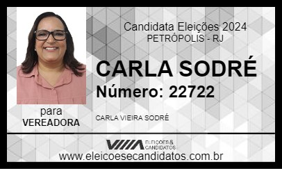 Candidato CARLA SODRÉ 2024 - PETRÓPOLIS - Eleições