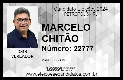 Candidato MARCELO CHITÃO 2024 - PETRÓPOLIS - Eleições