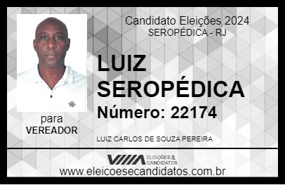 Candidato LUIZ SEROPÉDICA 2024 - SEROPÉDICA - Eleições