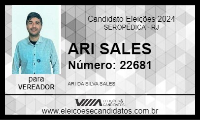 Candidato ARI SALES 2024 - SEROPÉDICA - Eleições