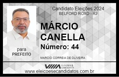 Candidato MÁRCIO CANELLA 2024 - BELFORD ROXO - Eleições